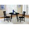 International Concepts 42 in. Solid Wood Round Dual Drop Leaf Dining Table with 2 Chairs in Black K46-42DL-C10-2 - alternate 3